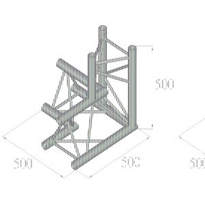 อลูมิเนียมโปรไฟล์ ALUTRUSS TRILOCK E-GL33 C-33 มุมเชื่อม 3 ทาง - Product Image 2
