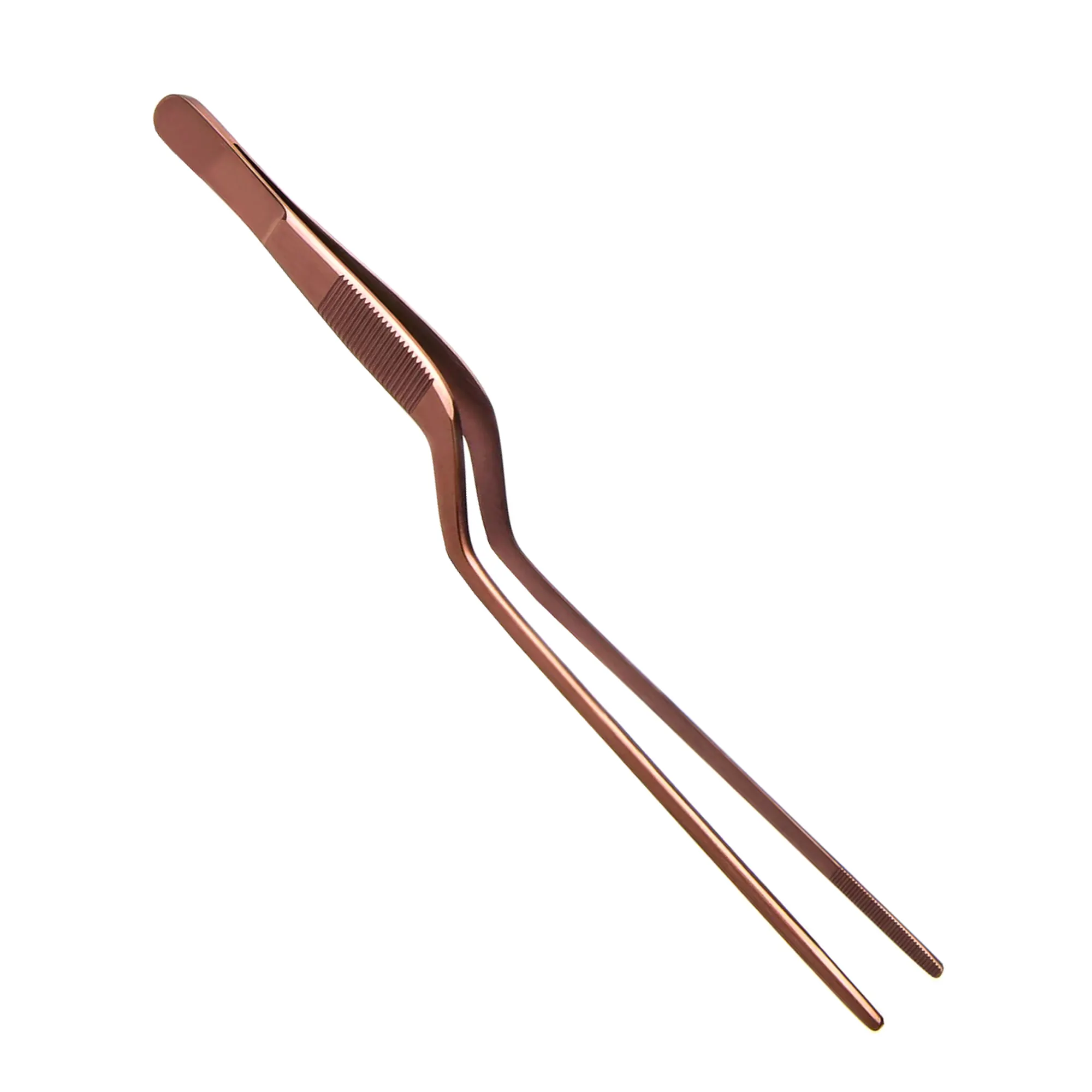 Rose Gold Beautiful Color Hot Kitchen Utensils Chef Bar B Q Fish And Chicken Roasting Tweezers Tong Spatulas