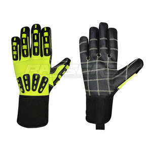 Gants ignifuges en cuir de haute qualité avec protection contre les impacts TPR, gants de travail pour mécaniciens, gants de sécurité automobiles personnalisés OEM - Product Image 2
