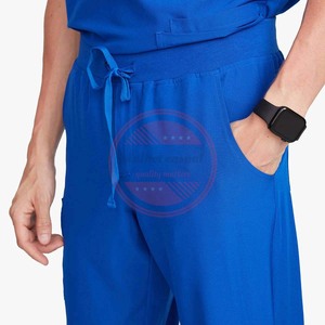 Uniforme médico de hospital estirable de traje de enfermera para hombre tejido cómodo al por mayor para hospitales y clínicas - Product Image 6