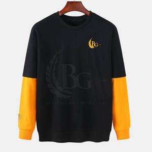 Vente en ligne de vêtements durables pour hommes Sweat-shirt avec logo personnalisé Sweat-shirts d'hiver bon marché en coton mélangé - Product Image 1
