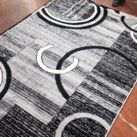 Adiva Gewebter Jacquard-Teppich, gepolstert, wendbar, waschbar, Polyester, türkischer Gaziantep-Teppich, Wohnzimmerteppich für den Heimgebrauch
