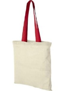 Bolso de compras de algodón ecológico con logotipo impreso con asa lavable para promociones y uso de moda - Product Image 1