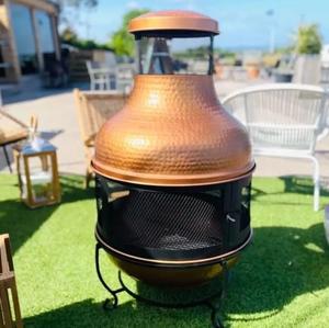 Foyer extérieur moderne en cuivre fabriqué en Inde, au gaz naturel, pour le chauffage du jardin, portable, ambiance patio, utilisation sociale en soirée, prix de gros - Product Image 4