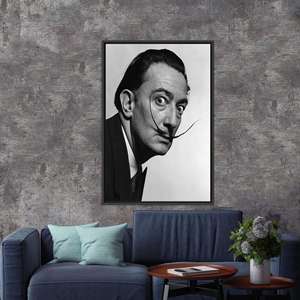 Tableau imprimé sur toile : Décoration de bureau abstraite moderne, toile encadrée noire - Product Image 1