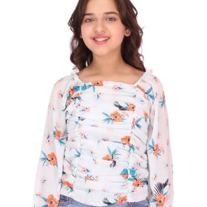 Confortable à porter brillant Sequin perlé brodé T-shirt Blouses hauts entièrement à la main broderie travail Kurtis pour les filles - Product Image 4