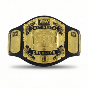 AEW เข็มขัดแบบคอนติเนนตัลเข็มขัดหนังแท้หรูหราเข็มขัดแชมป์มวยปล้ำยอดนิยมแบบสั่งทำ - Product Image 1