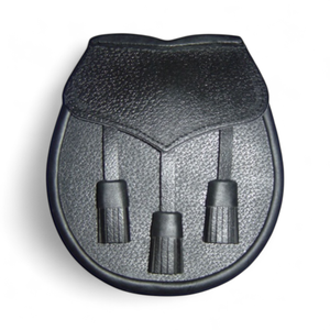 SIMPLE DAY SPORRANS Premium Quality 100% Cuero de vaca Formal Scottish Kilt Jacket Black Dress Apparel - Product Image 3