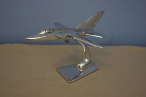 Đánh bóng nhôm máy bay chiến đấu máy bay phản lực mô hình máy bay trang trí trang trí máy bay cho trang trí nội thất bàn hiển thị đứng thu Quà Tặng - Product Image 2