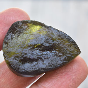 Moldavite-cabujones de cristal Natural para mujer, cabujones de piedras preciosas sueltas de moldavita Natural, colgante de moldavita, venta al por mayor - Product Image 4