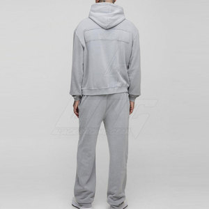 Style unique survêtements sur mesure pour hommes vêtements délavés à l'acide de couleur unie survêtements pour hommes à vendre - Product Image 2