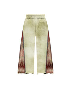 Ensemble de survêtement d'hiver pour homme, style optimal, imprimé personnalisé, avec sweat à capuche et pantalon de survêtement uni, design évasé et superposé, avec strass - Product Image 5