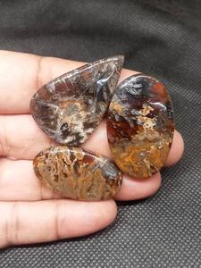 Gran oferta, piedra de cabujón de ágata pulida marrón Natural de alta calidad para anillos, colgantes, joyería artesanal disponible al por mayor - Product Image 4