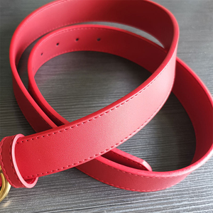 Gran oferta de fábrica, cinturones con hebilla de letra C personalizados para mujer, cinturón de cuero PU de Color sólido para mujer - Product Image 6