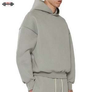 Boxy Fit 300gsm Blanks Haute Qualité 100% Coton Hoodies Logo Personnalisé Polaire Unisexe French Terry Heavy Weight Winter Plain Dyed - Product Image 4