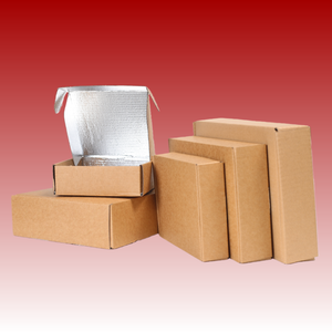 Boîte d'expédition en carton ondulé doublée <span class=keywords><strong>de</strong></span> papier aluminium personnalisée, isolée, imperméable, résistante à l'huile, pour l'<span class=keywords><strong>emballage</strong></span> alimentaire et la livraison <span class=keywords><strong>de</strong></span> pizzas - Product Image 6