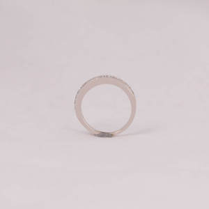 18KT Solid Gold Round Cut Lab Grown Diamond Wedding Band Conflict-Free Classic Style Birthday Gift for Girls - Product Image 5