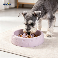 Nouvelle gamelle antidérapante à ventouse de taille moyenne pour chiens et chats, gamelle en silicone à alimentation lente pour chiens