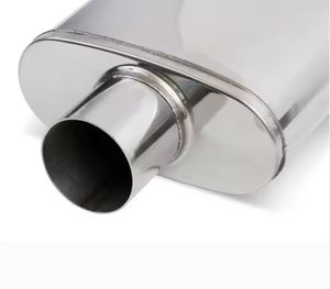 Approvisionnement d'usine Accessoires de système d'échappement automatique à haut débit personnalisés Silencieux d'échappement universel en acier inoxydable 409 Flowmaster - Product Image 4