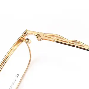 Stylish simple eye glasses acetate metal male and female optical eye glasses frame eye wear