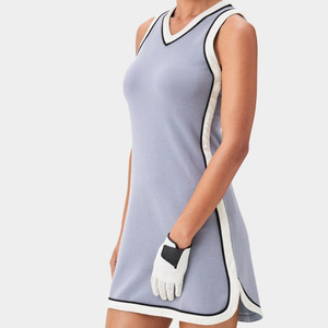 Robes de golf pour femmes OEM ODM Vente en gros personnalisée Robe de golf athlétique plissée Spandex Coton Logo personnalisé Vêtements de sport tendance - Product Image 3