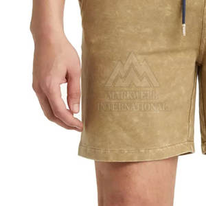 บริการ OEM ราคาสมเหตุสมผล กางเกงขาสั้นผู้ชาย สไตล์ล่าสุด ออกแบบเองได้ สตรีทแวร์ กางเกงขาสั้นย้อมสีแบบ Acid Wash - Product Image 6