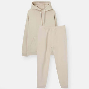 Vente en gros de vêtements décontractés en coton de qualité supérieure Survêtements en coton personnalisés Survêtements en coton de couleur unie - Product Image 3