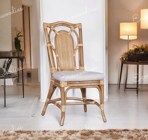 เก้าอี้เท้าแขนในสวนสไตล์ไม้ไผ่ทันสมัยเป็นมิตรกับสิ่งแวดล้อมเก้าอี้เลานจ์ที่สะดวกสบายและถูกหลักสรีรศาสตร์สำหรับใช้ในสวนและกลางแจ้ง - Product Image 3