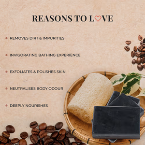 Barre de savon exfoliant au café biologique, barre de bain exfoliante faite à la main avec des produits essentiels, vente en gros, exportation en vrac, marque privée OEM disponible - Product Image 4