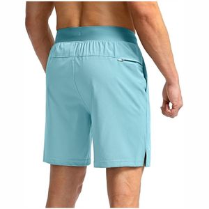 กางเกงขาสั้นผ้าโพลีเอสเตอร์แห้งเร็วสำหรับผู้ชายสำหรับใส่ออกกำลังกายวิ่งออกกำลังกายในฤดูร้อนกระเป๋ามีซิปดีไซน์แบบลำลองสำหรับฟิตเนส/สวมใส่สบายๆ - Product Image 3