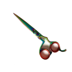 ที่วางนิ้วมือแบบยึดกับใบมีดคมสำหรับใช้ในงานด้านความงามกรรไกรตัดผมเคลือบไทเทเนี่ยมแบบปรับได้ด้ามจับแบบแฟนซี - Product Image 5