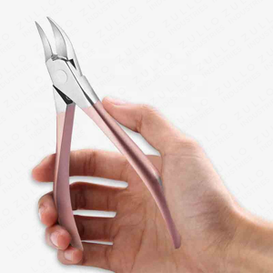Professional Stainless Steel Nail Nipper <b>Set</b> with Rubber Grip Handle for Thick Toenails Manicure <b>Pedicure</b> OEM Custom Logo - Product Image 5
