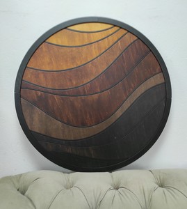 Tenture murale faite à la main de qualité supérieure avec des accents de bois flotté, panneau en bois unique pour une décoration intérieure écologique et des intérieurs élégants - Product Image 3