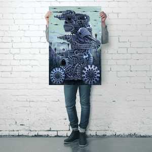 Póster de pared de máquina de guerra de estilo moderno - Product Image 2