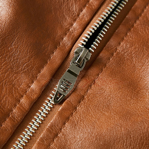 เสื้อแจ็กเก็ตมอเตอร์ไซด์ของผู้ชายเสื้อแจ็กเก็ตมอเตอร์ไซด์หนังผลิตตามสั่ง - Product Image 4