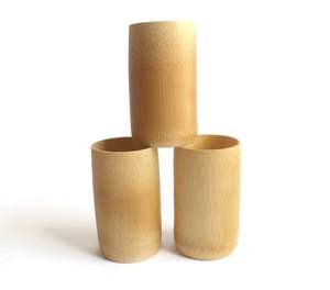 ถ้วยไม้ไผ่แบบใช้ซ้ําได้เป็นธรรมชาติและเป็นมิตรกับสิ่งแวดล้อม ซื้ออุปกรณ์เสริมถ้วยไม้ไผ่ บ้านและห้องครัว.. - Product Image 4