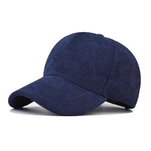 Sombrero de pana de alta calidad de 6 paneles para papá, logotipo bordado personalizado, gorra de béisbol ajustable, tela suave y duradera, pana clásica - Product Image 5