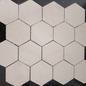 Rosevault Mosaic 73mm RG โมเสคเซรามิคหกเหลี่ยม PVD linia ออกแบบสำหรับห้องครัวและห้องน้ำที่ทันสมัยตกแต่งพื้นที่แห้งพื้น - Product Image 4