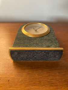 The CRAFT EXIM Luxury Natural Marble Quartz <b>Art</b> <b>Deco</b> Desk <b>Clock</b> Premium Handcrafted Decor for Home Office - Product Image 6