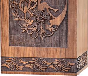 Moon Angle Cremation Urn Wood Adults for <b>Ashes</b> Funeral Burial Lid <b>Pet</b> Urn <b>Keepsakes</b> for Memorial Creative Box Decorative Medium - Product Image 3