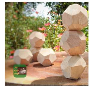 Piedras de Equilibrio de Madera TUMI ISHI Hechas a Mano al por Mayor de Vietnam, Bloques de Apilamiento para Jugar y Aprender de Forma Divertida - Product Image 1