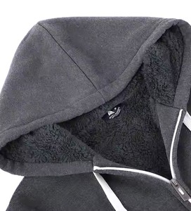 Nouvelle arrivée pour les hommes hiver pull à capuche zippé polaire 300g poids lourd toutes les tailles disponibles Logo personnalisé Design fabricant - Product Image 3