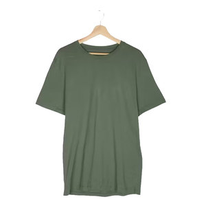 Blanc 100% coton unisexe t-shirts en gros col rond hommes T-shirt de haute qualité à manches courtes T-shirt pour hommes - Product Image 4