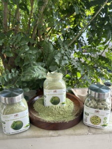 Poudre de Moringa Olifera 100% pure, poudre de feuilles testée en laboratoire, certifiée GMP et non-OGM, vente en gros disponible - Product Image 4