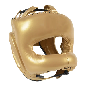 Logotipo personalizado 2023 Cara completa Boxeo MMA Cuero Protector de cabeza Entrenamiento Protector de cabeza - Product Image 2