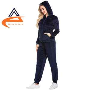 Conjunto Deportivo de Terciopelo para Mujer, Invierno, Color Sólido, Cómodo para el Gimnasio - Product Image 5