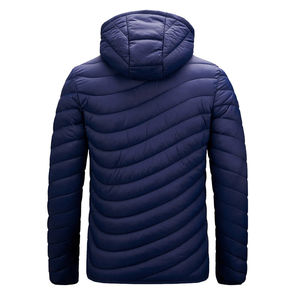 Veste matelassée à capuche unisexe décontractée d'hiver Imperméable Isolation thermique Design propre Vêtement d'extérieur Utilisation quotidienne avec logo frontal - Product Image 2