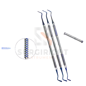 SurgiRight Set 3 herramientas de compuesto dental instrumentos de relleno de plástico plano (2mm 2,5mm 3mm) instrumentos quirúrgicos eléctricos - Product Image 3
