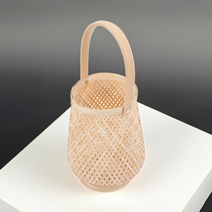 Vietnam Top Sale Natural Bamboo Rattan Handicraft HL2018 Lampensdhirm <b>Lampshade</b> <b>Hanging</b> Light Metal Candle Holders Candle Jars - Product Image 6