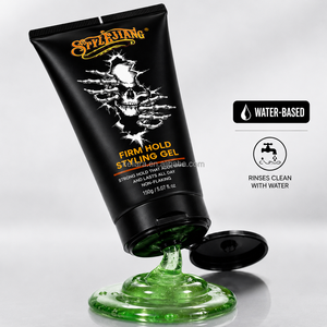 Gel capillaire pour hommes en marque privée, tenue forte, brillance élevée, formule à base d'eau, pour barbier et salon, marque personnalisée, fourniture - Product Image 1